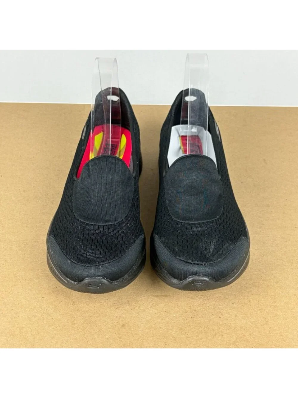 Skechers Go Walk 4 Pursuit Comfort Shoes Womens 8 Black Slip On Goga Max